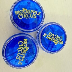 Lot Of 3 Yomega Brain Yo Yo Big Apple Circus Blue Auto Return